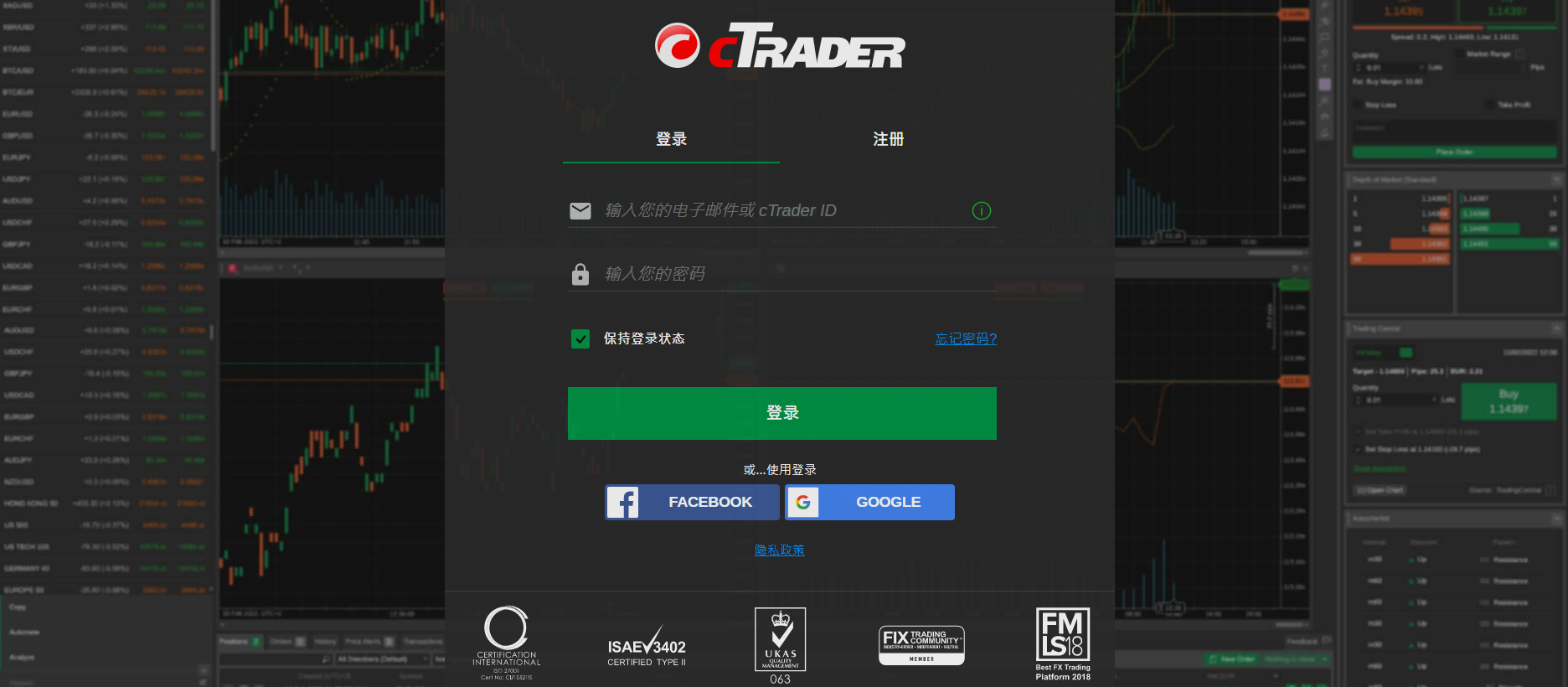 cTrader. System build